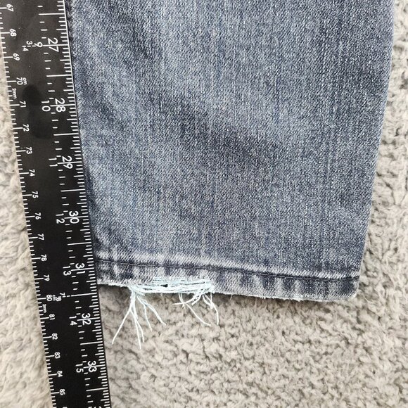 XXX Rude Jeans Men's 30x32 Blue Skinny Leg Denim Cotton Stretch Gothic Raw Wash - Picture 5 of 12